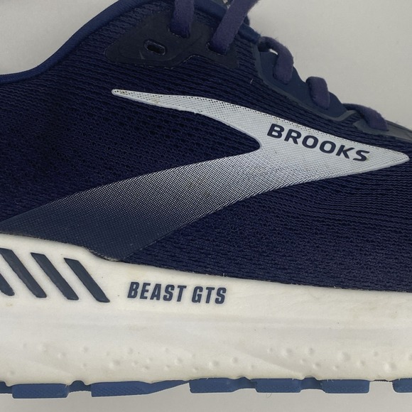 Brooks Beast GTS  24 Running Shoes Navy Blue Silver Men\'s 12.5 Medium (D) main image 10